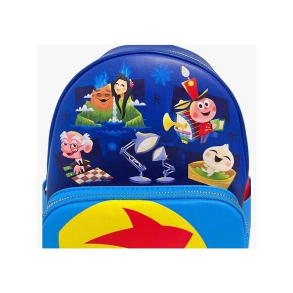 Loungefly Tin Toy Train Geri Lava Baby Bao Pixar Shorts Mini Backpack  NWT main image 5
